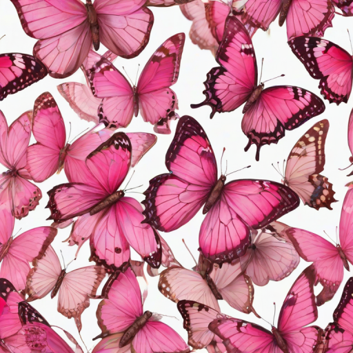 pink butterflies png