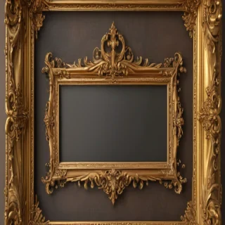 fancy gold frame