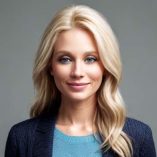 a white woman with blonde hair in her thirties