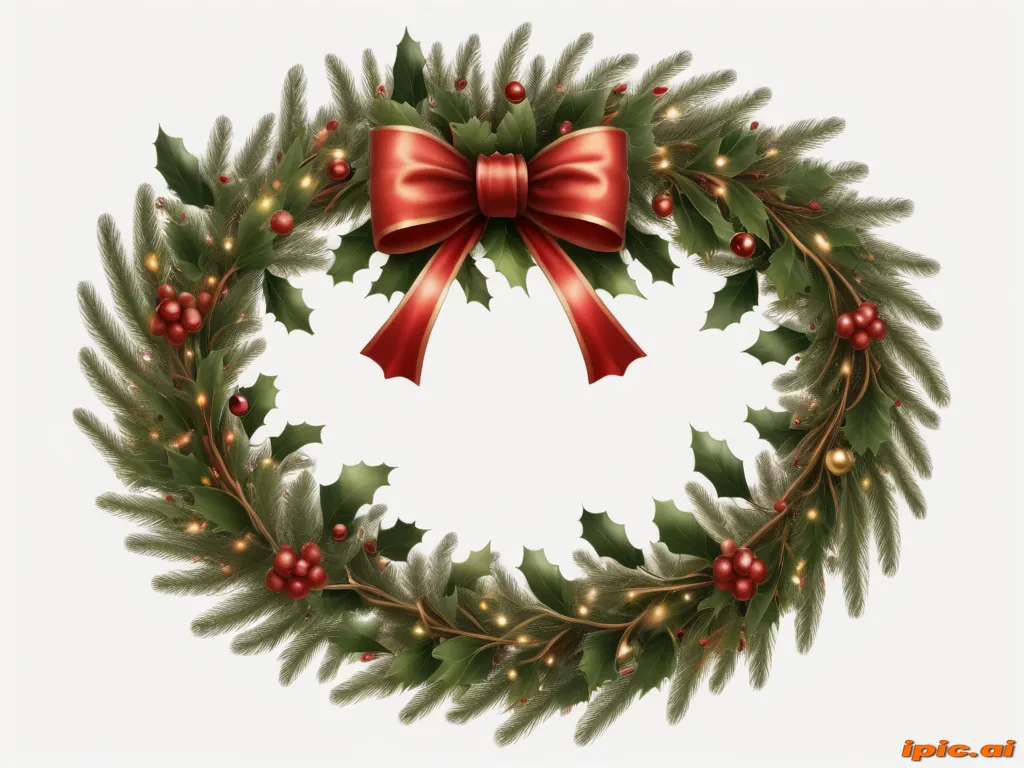 christmas wreath transparent