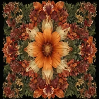 png border flower