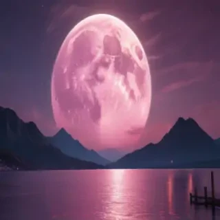 pink moon wallpaper