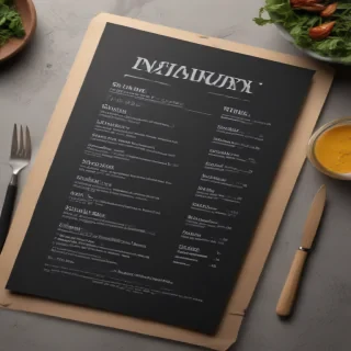 menu mockup free