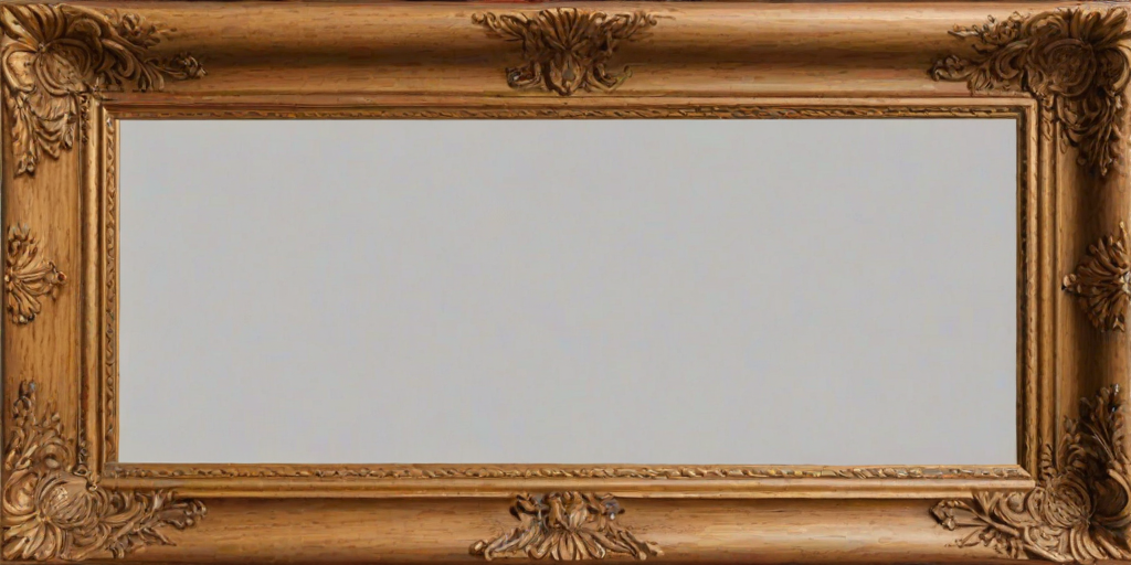 wooden picture frame png