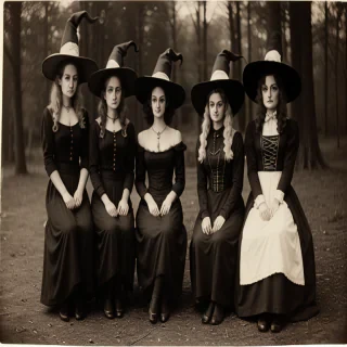 vintage witch photos