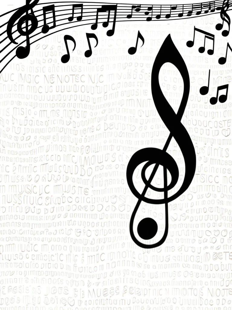 music notes transparent background