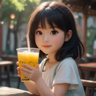bubble tea cute