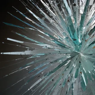 broken glass overlay