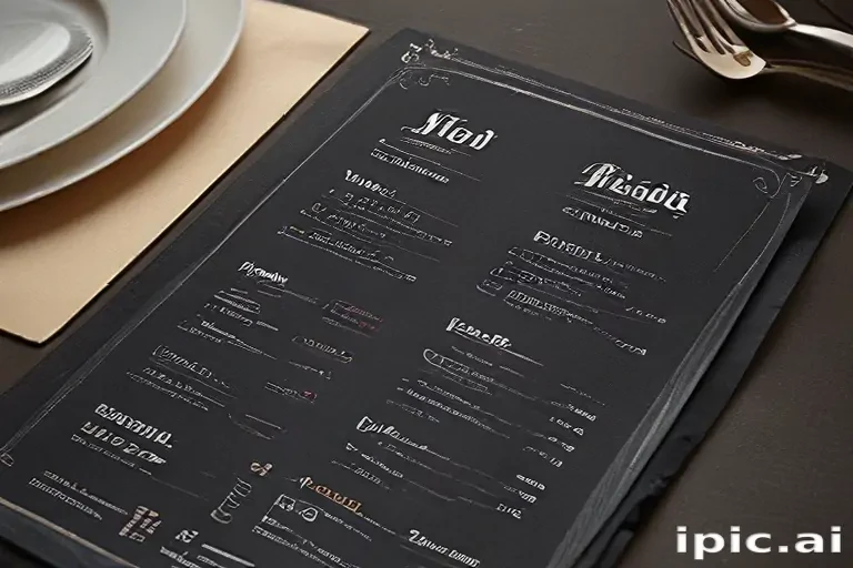 restaurant menu mockup free