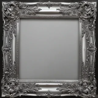 silver frame png