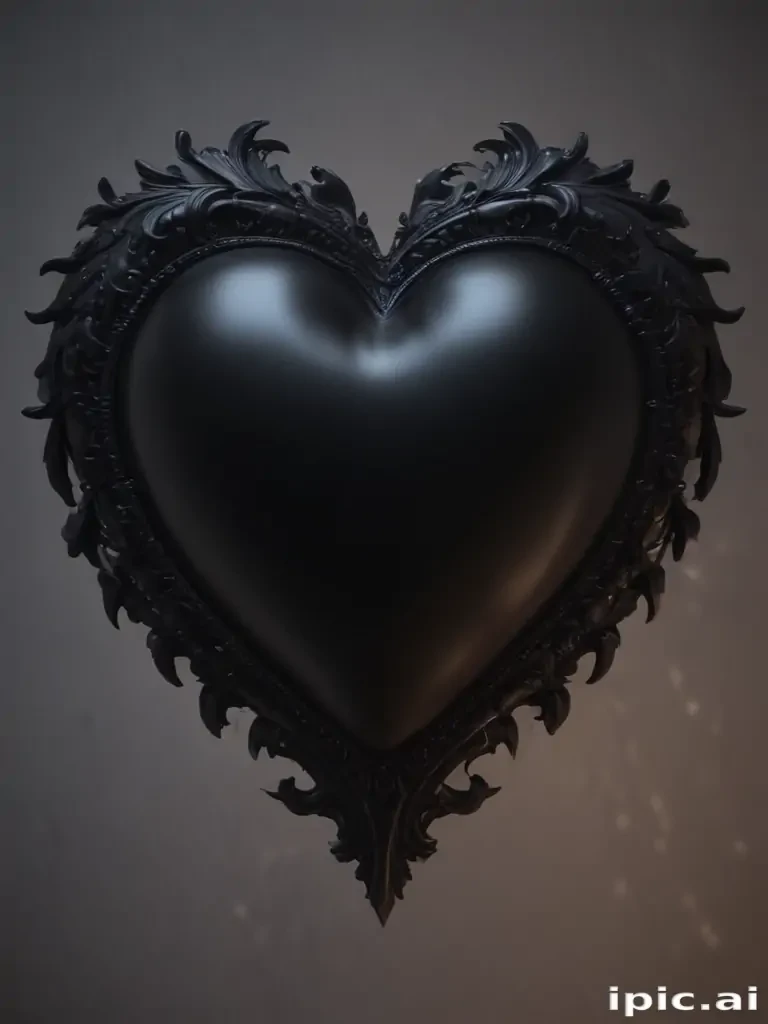 black heart aesthetic