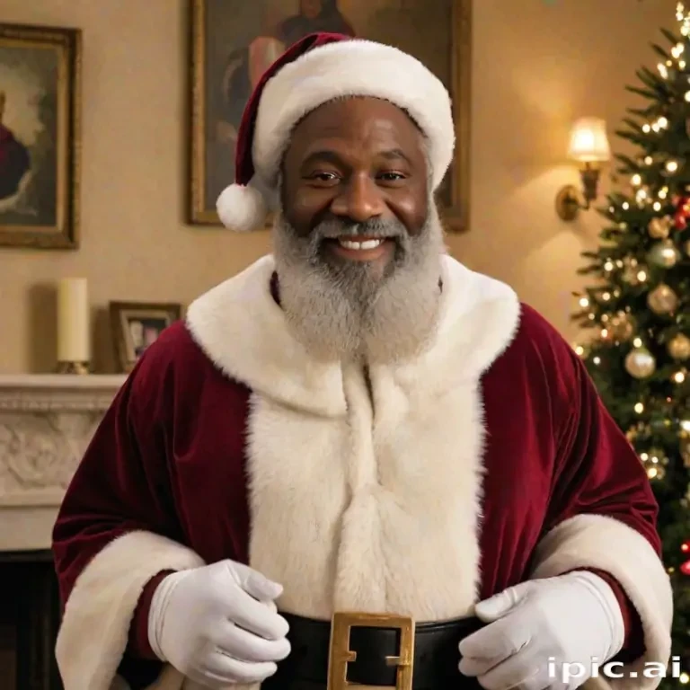 image of black santa