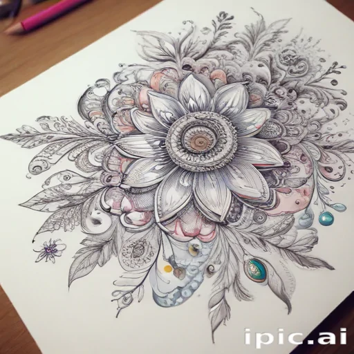 flower doodle art