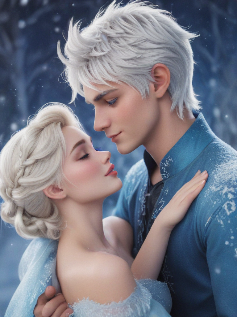 Jack frost and Elsa in love
