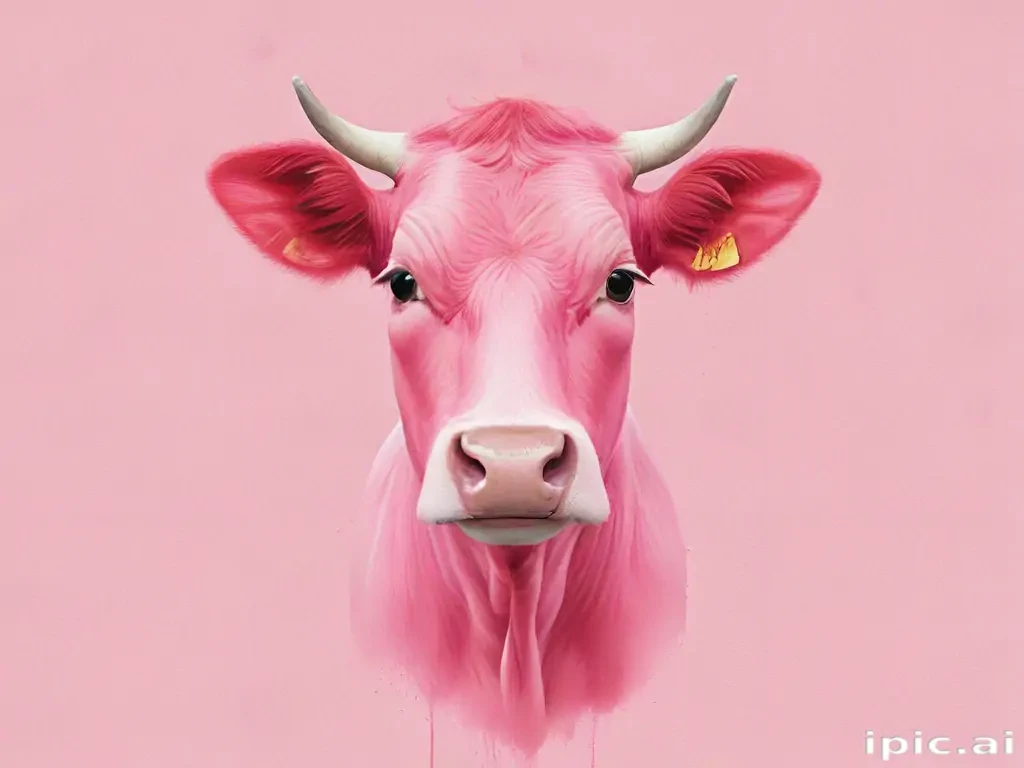pink cow wallpaper