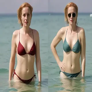 gillian anderson bikini pics