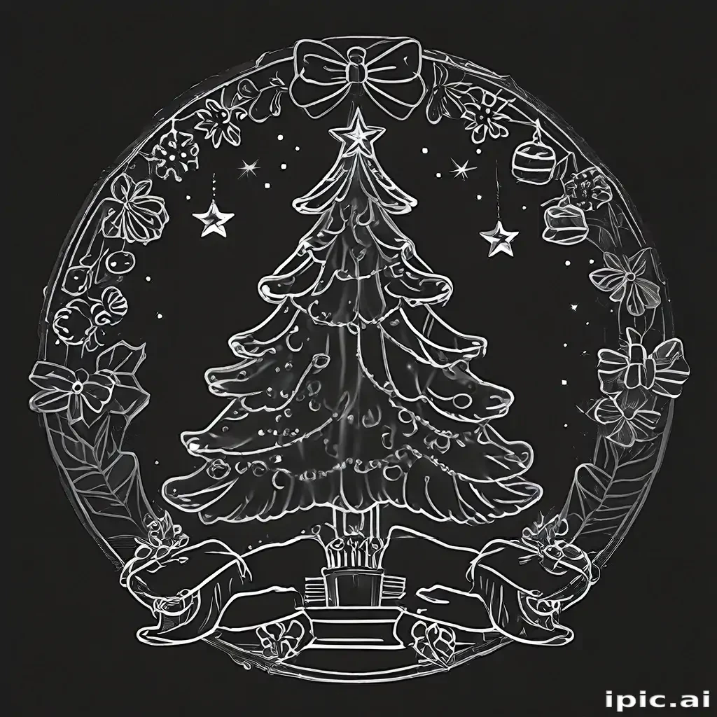 christmas outline