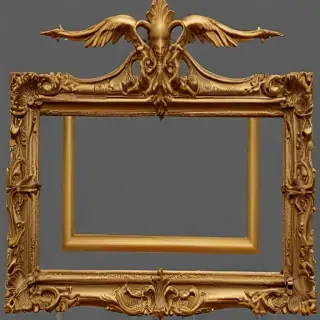 golden frame png transparent