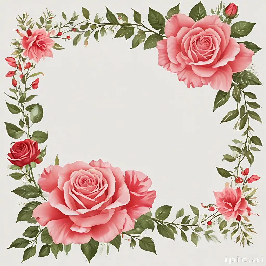 rose border png