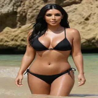 Kim Kardashian in bikini