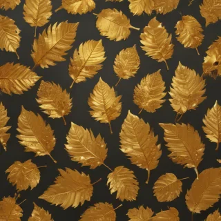 gold leaves png