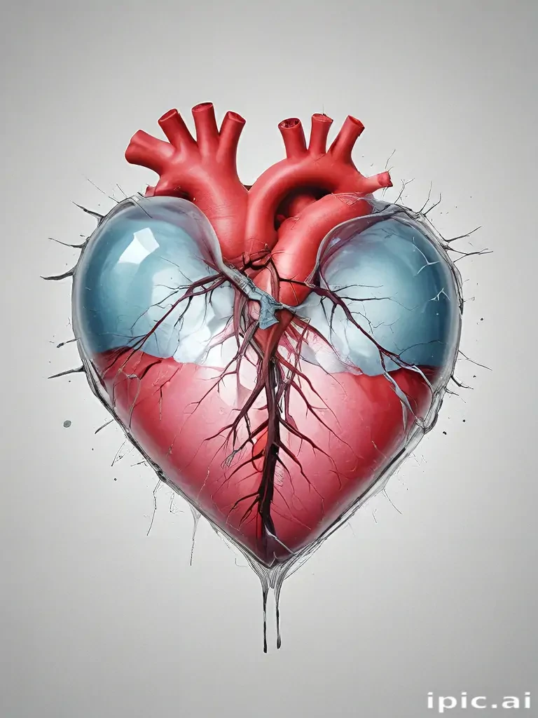 transparent broken heart
