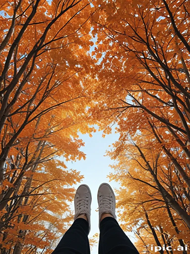 fall leaves aesthetic