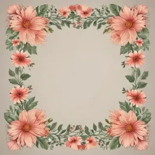free flower border clipart