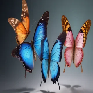 butterflies transparent