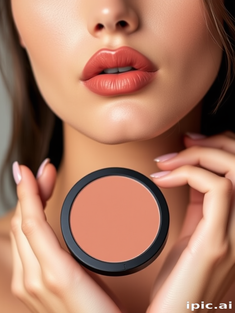Sophisticated "Nude Suede" matte lip powder gives lips a velvety, soft-focus effect in a neutral tone, enhancing natural beauty for everyday elegance