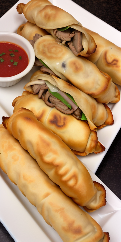 cheese steak egg rolls near me