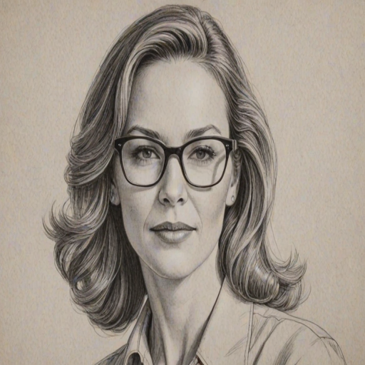 Comely Diane Lane, pencil sketch, portrait of Fascinating woman 1944s in glasses, hair style beatnik, outline, clear lines, fine lines, 8k