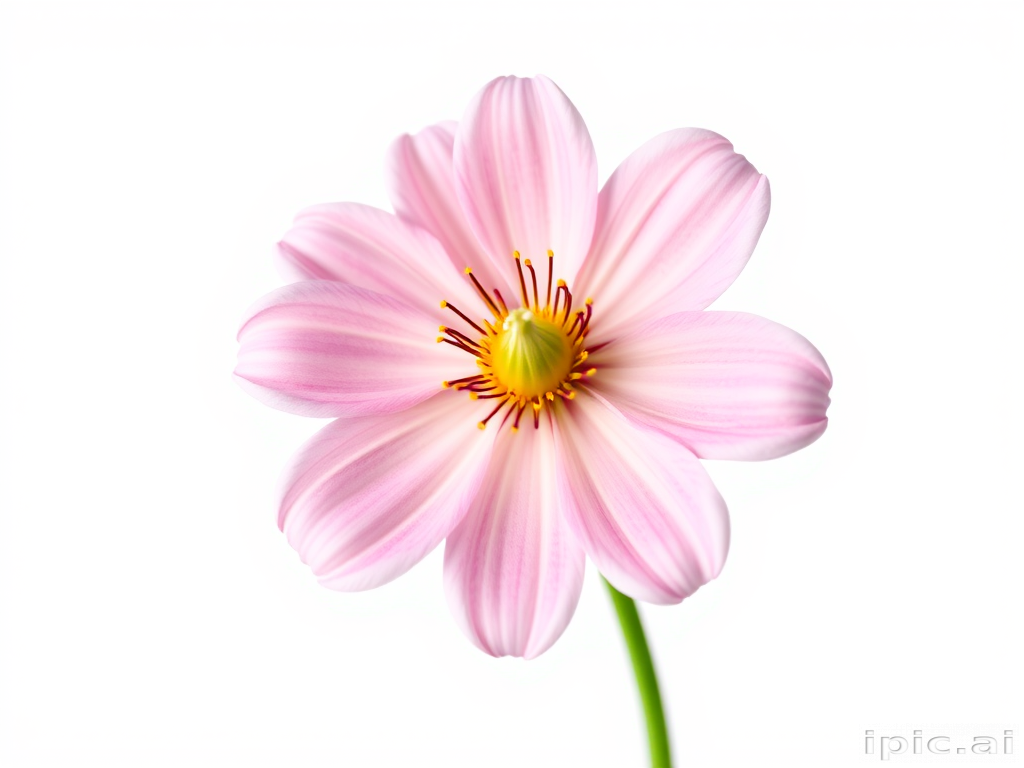 flower on white background