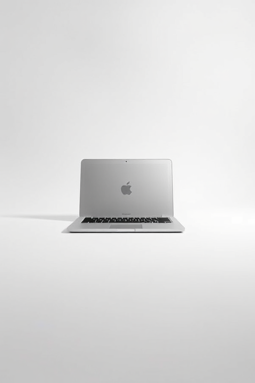 Generate a high-resolution image of a closed laptop on a clean, white background, using a Canon EOS 5D Mark IV camera, with a 50mm f/1.8 lens, aperture set to f/2.8, ISO 100, and a softbox lighting setup.