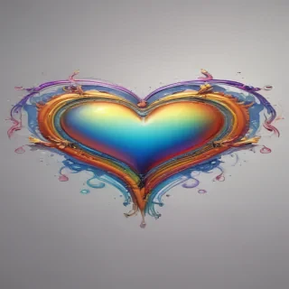 rainbow heart png