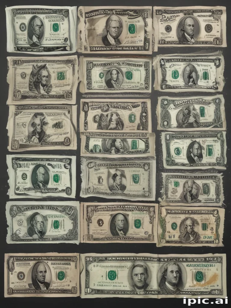 money with transparent background