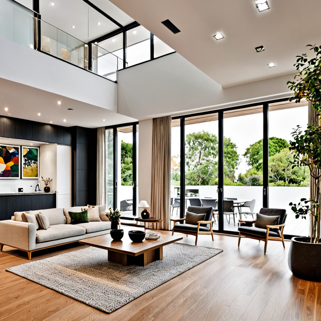 Contemporary 2 storey interior