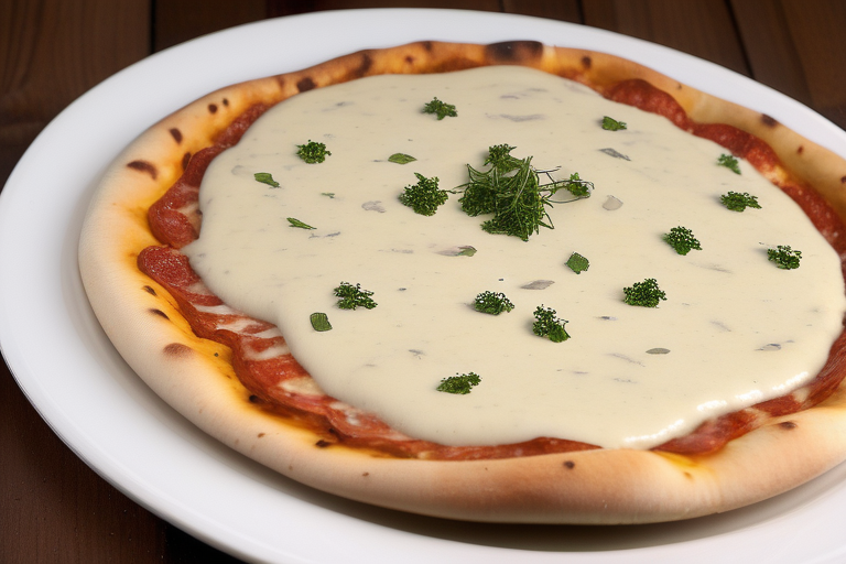 garlic cream sauce for pizza