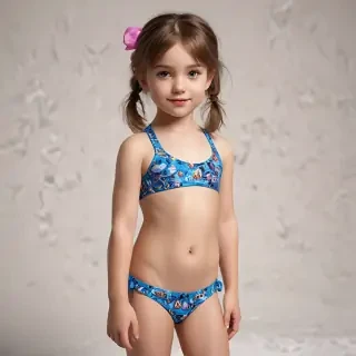 ai art little girl bikini