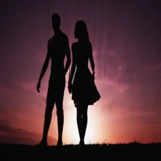 silhouette people png