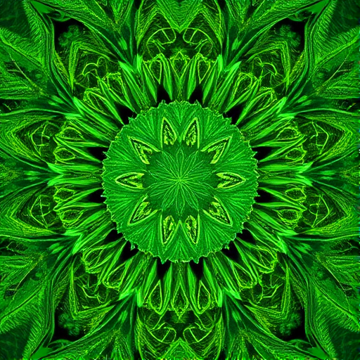 regenerate the image of intricate green patterns with a focus on textile design, macro lens, f/2.8 aperture, ISO 100, 50mm focal length, top-down view, high contrast, sharp details, and vivid colors