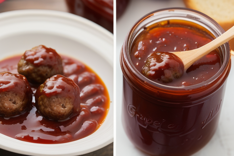 meatballs barbecue sauce grape jelly