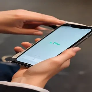person holding phone