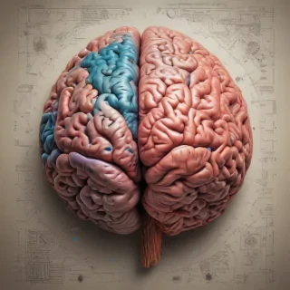 pic of brain drawing