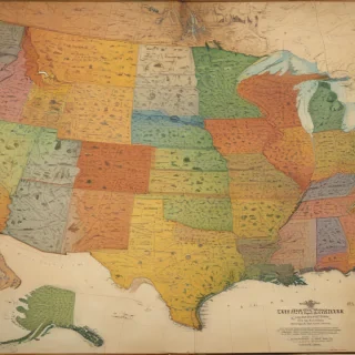 map of united states with states