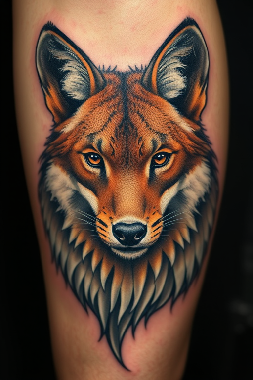 Hyperrealistic "Wildlife Portrait" tattoo showc