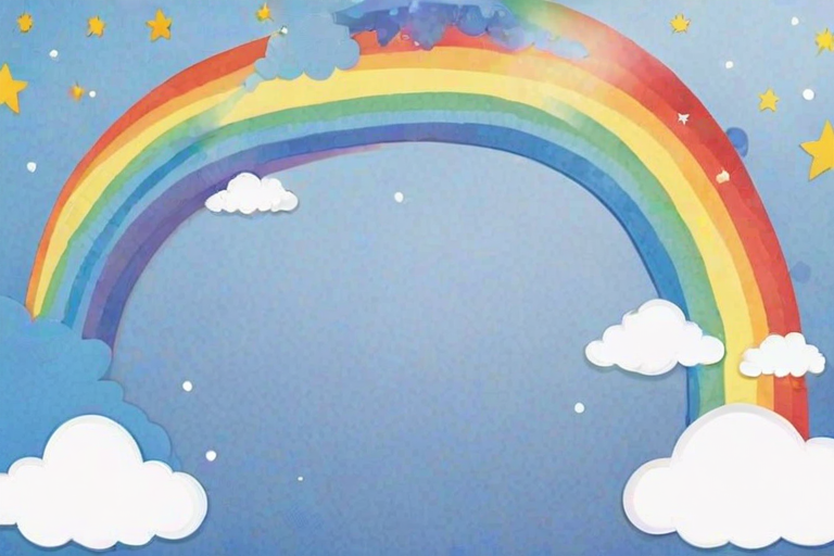 cute rainbow background