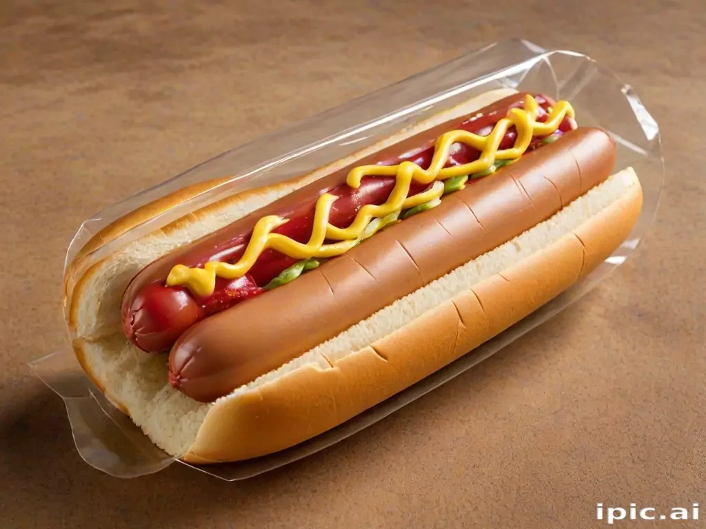 transparent hot dog