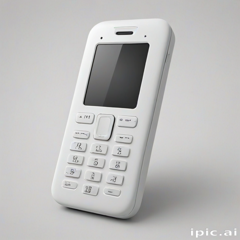 icon phone white