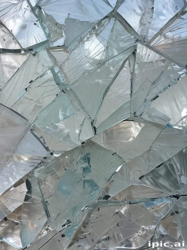 broken glass overlay